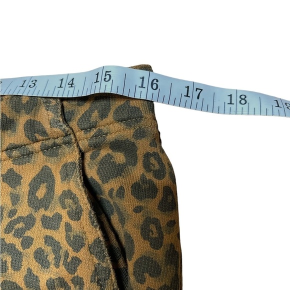 Sanctuary Anthropologie Women’s Jogger Pant Brown Leopard Stretch Approx Medium - Picture 6 of 12